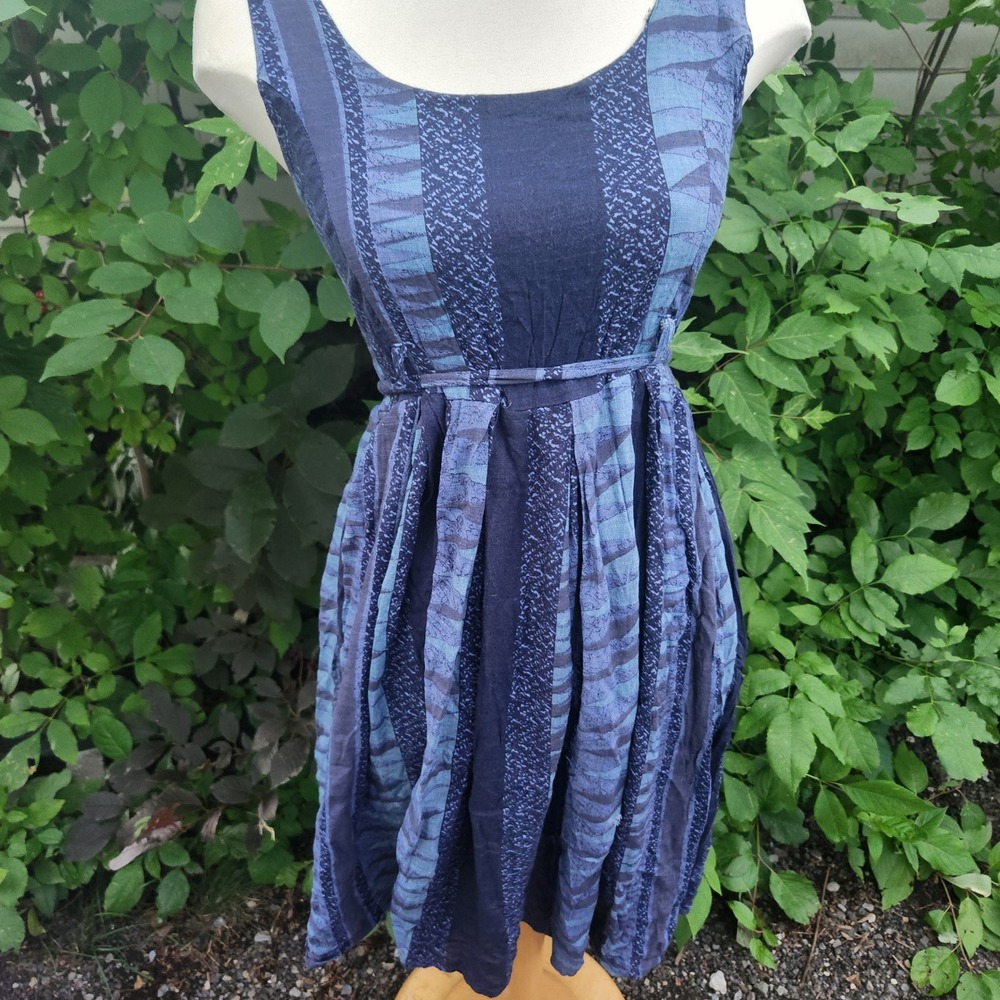 Handmade‎ 90s Vintage S/M Patchwork style Sleeveless Casual Summer Sundress - Picture 2 of 12